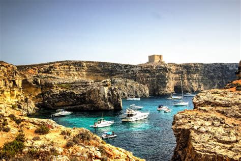 Comino Island - A natural reserve, Blue Lagoon and Heritage