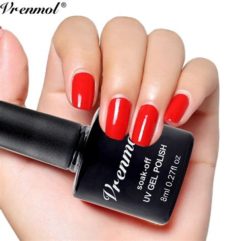 Aliexpress.com : Buy Vrenmol Classic Red Color Hot Sale Gel Nial Polish UV Lamp Nail Polish Soak ...