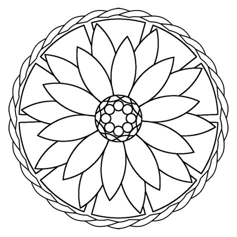 Mandalas para imprimir y decorar tu casa :: Positiva #DarMás | Mandala coloring pages, Simple ...