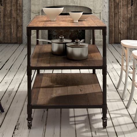 Rustic Kitchen Islands And Carts - Ideas on Foter