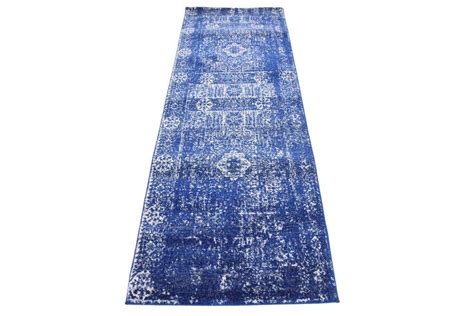 Royal Blue 2' 2 x 6' Heritage Runner Rug | eSaleRugs