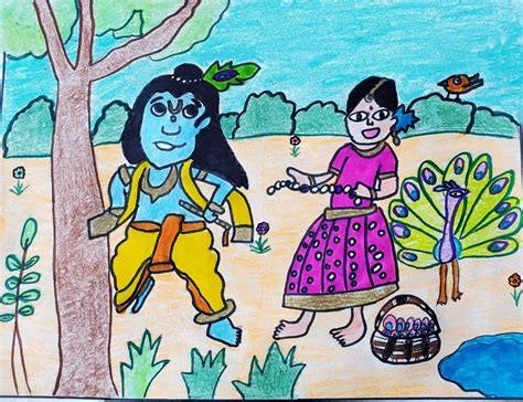 Janmashtami through Art & Craft | By Aryan and Varun Narayanan | Art by Kids LnC