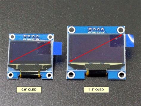 OLED 1.3" 128x64 I2C Blue Display - ProtoSupplies