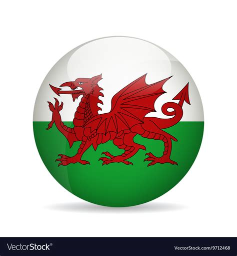 Flag of wales Royalty Free Vector Image - VectorStock