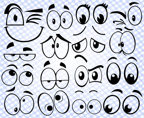 Cartoon eyes svg Cartoon eyes svg files for Cricut Cartoon eyes cut files Comics eyes svg ...