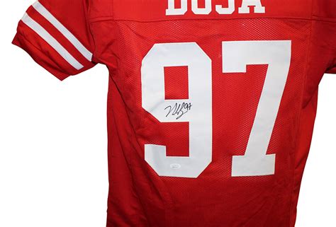 Nick Bosa Autographed/Signed San Francisco 49ers Red XL Jersey JSA ...