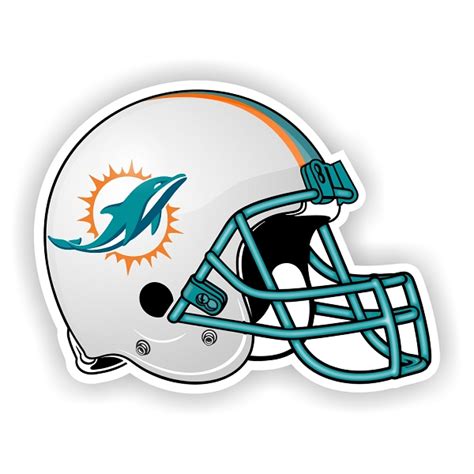 Miami Dolphins New Helmet Vinyl Die-Cut Decal / Sticker