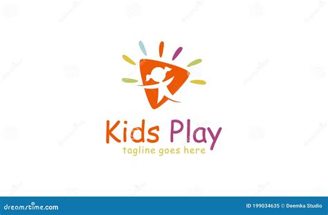 Kids Play Logo Vector, Children Logo Design Template Stock Vector - Illustration of creative ...