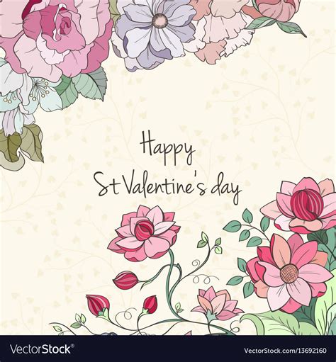 St valentine day card Royalty Free Vector Image