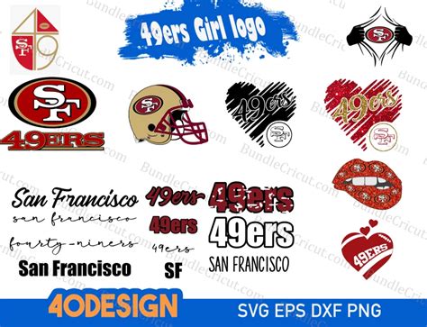 49ers Girl logo SVG - Bundle Cricut