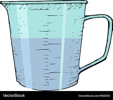 Measuring cup Royalty Free Vector Image - VectorStock