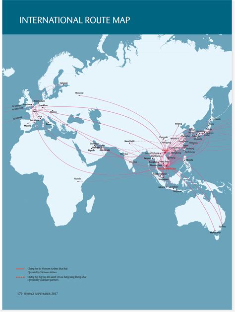 VIETNAM AIRLINES ROUTEMAP WORDWIDE. - VIAGS