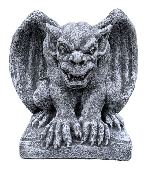 GARGOYLE FIGURE. Gargoyle dog Concrete statues Dog Gargoyle | Etsy