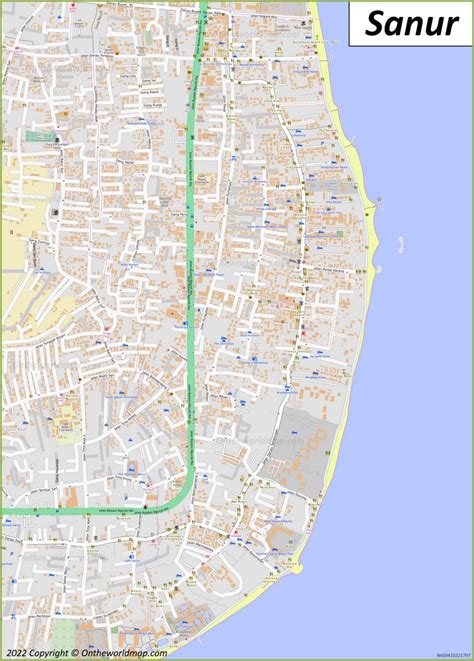 Sanur Map | Bali, Indonesia | Detailed Maps of Sanur