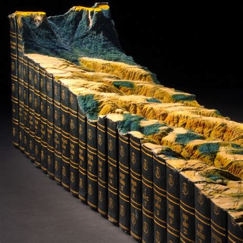 Book sculpture – Carve the Encyclopedia Britannica into landscape ...