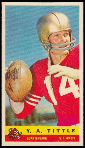 Y.A. Tittle - 1959 Bazooka #16 - Vintage Football Card Gallery