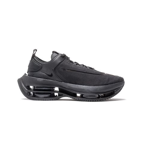 nike women zoom double stacked black black black dk smoke grey