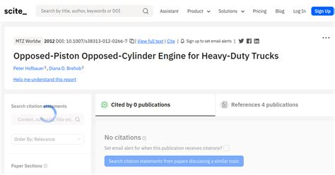 Opposed-Piston Opposed-Cylinder Engine for Heavy-Duty Trucks - [scite ...