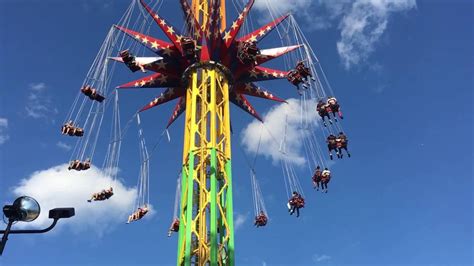 SKYSCREAMER (Off-Ride) - Six Flags Over Georgia - 242 FEET TALL SWINGS! - YouTube