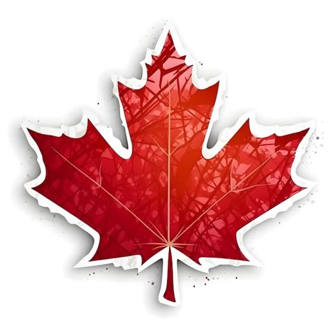 Premium AI Image | Canadian maple leaf abstract symbol