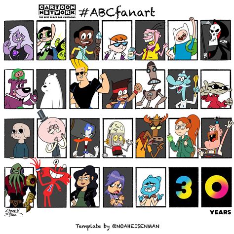 26 characters, spanning across 30 years of Cartoon Network by Steven ...