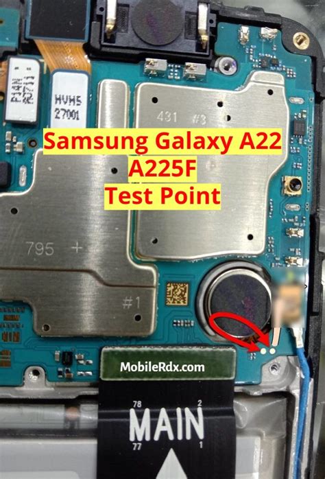 Samsung Galaxy A22 A225F Test Point to Remove Pattern, FRP And Flashing