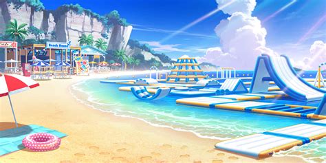 Download Feel the beauty of an anime summer with a beach day ...