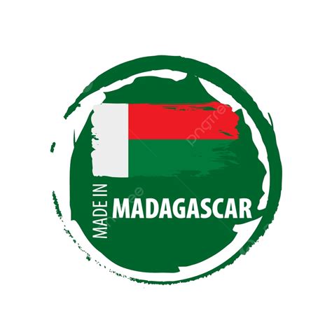 Ilustración Vectorial De La Bandera De Madagascar Sobre Un Fondo Blanco Vector PNG ,dibujos ...