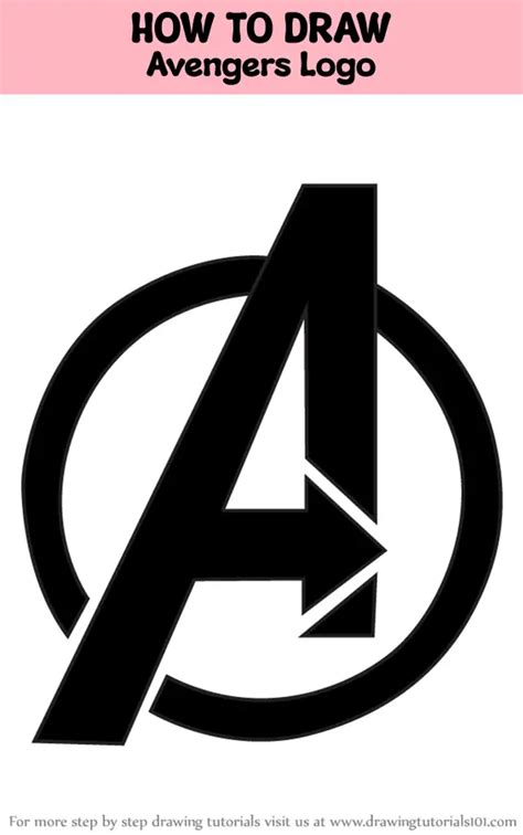 How to Draw Avengers Logo (Brand Logos) Step by Step ...