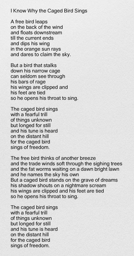 I Know Why the Caged Bird Sings - Maya Angelou. Maya's tribulations ...