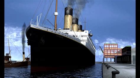 Titanic departure - YouTube