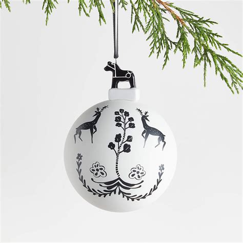 Black And White Christmas Ornaments