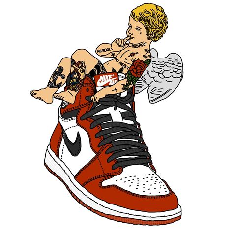 Air Jordan 1 Sketch at PaintingValley.com | Explore collection of Air Jordan 1 Sketch