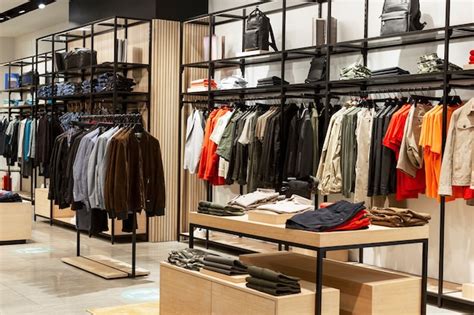 Premium Photo | Interior of a men's clothing store. Style and fashion.