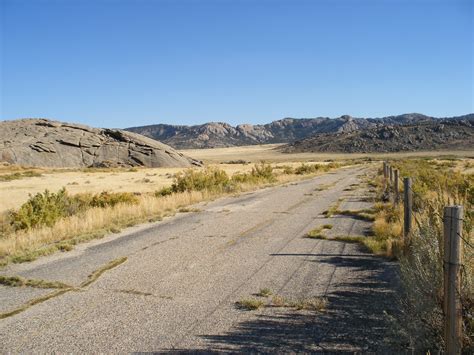 Disused road: Independence Rock State Historic Site, Wyoming