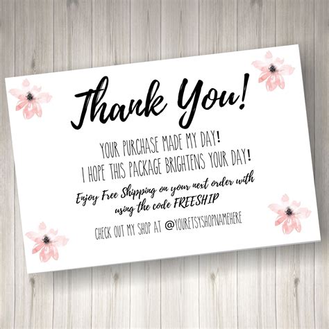 thank you for your order cards bulk - Say It One More Microblog ...