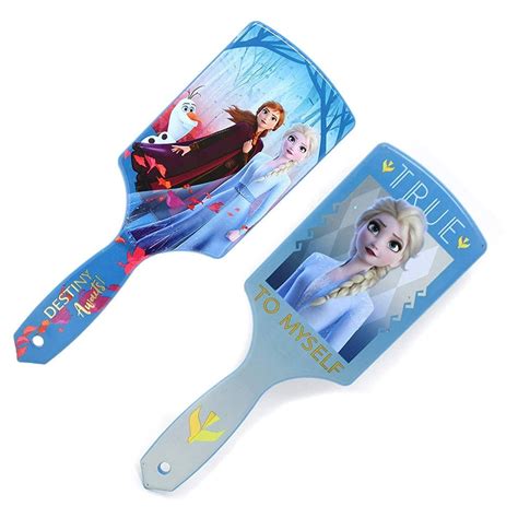 Disney Frozen 2 Anna & Elsa Girls Paddle Cushion Hair Brush, Set of 2 CUTE WIDE BRUSH - Walmart ...