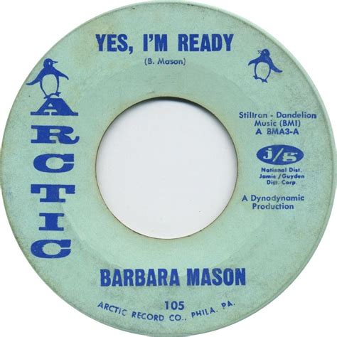 Yes, I'm Ready - Barbara Mason (1965) | Z music, Music memories, Rock n ...