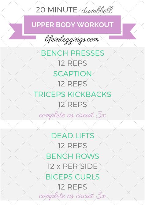 20 Min. Upper Body Dumbbell Workout