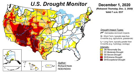 U.S. Drought Monitor Update for December 1, 2020 | National Centers for Environmental ...