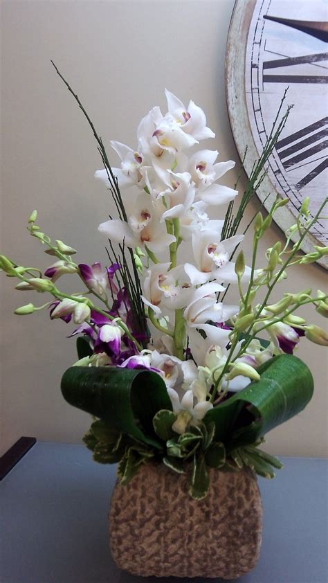 cymbidium orchid arrangement