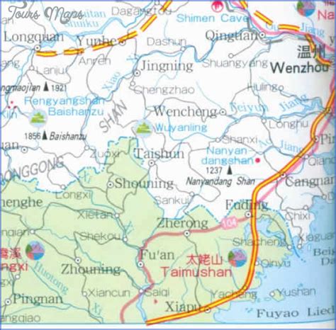 Zhejiang Map - ToursMaps.com