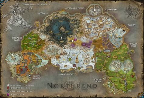 Northrend | Warcraft map, Map sketch, World map