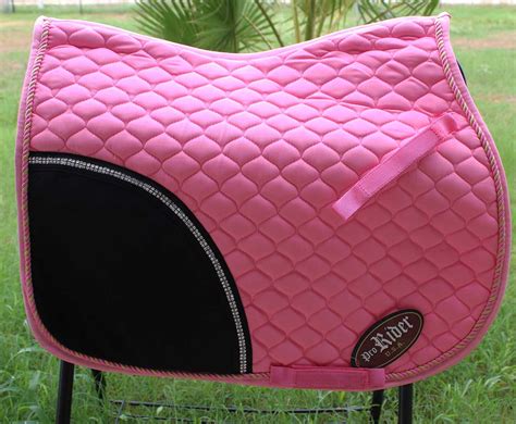 Horse Quilted ENGLISH SADDLE PAD Tack Trail Riding Turquoise 72F01 | eBay