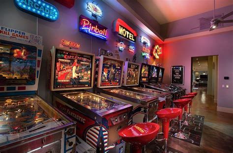 Arcade Game Room, Game Room Bar, Game Room Basement, Man Cave Basement ...