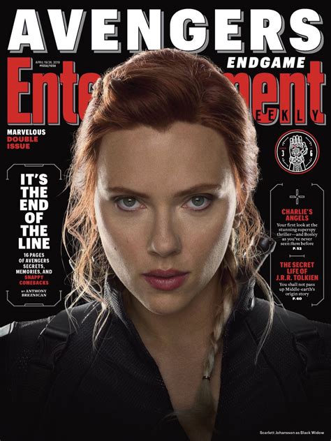 SCARLETT JOHANSSON on the Cover of Entertainment Weekly Magazine, April ...