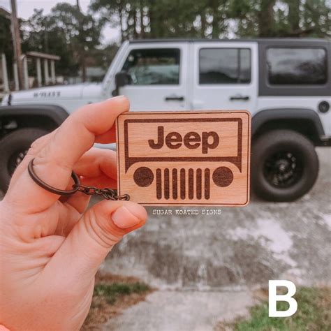 Jeep Wrangler Key Chain Engraved Keychain Jeep Dad Jeep | Etsy