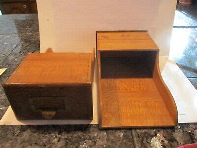 Pair of Vintage Oak Small Desk Drawers | eBay