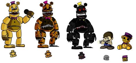 FNF "Week 83" Fredbear Mod characters : fivenightsatfreddys