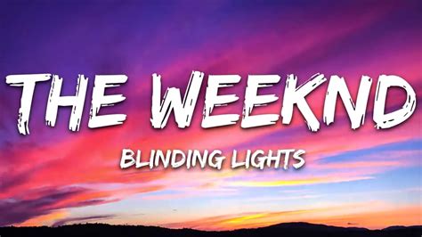 The Weekend - Blinding Lights (LYRICS) - YouTube